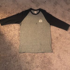 USED RipNDip baseball Tee black/grey
